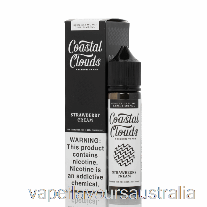 Vape Flavours Australia Strawberry Cream - Coastal Clouds Co. - 60mL 3mg